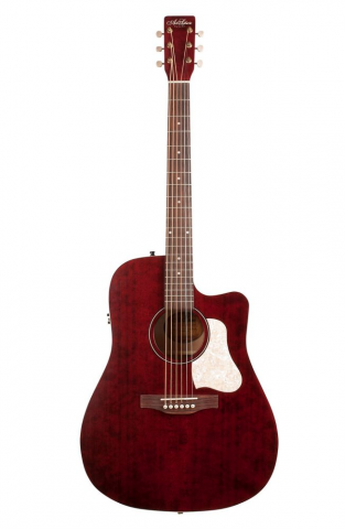 Art & Lutherie Americana Cutaway Acoustic-Electric Guitar - Tennessee Red